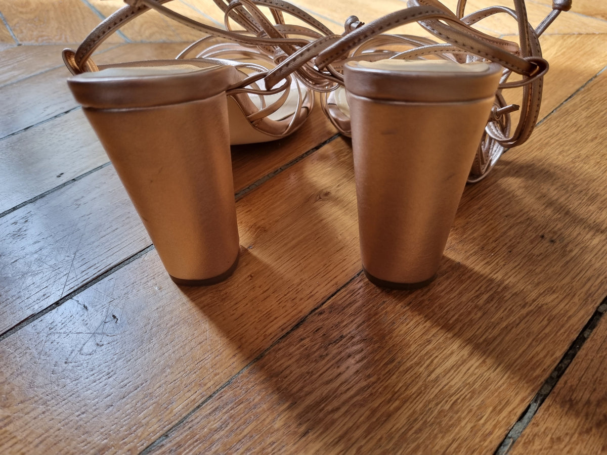 Sandales rose gold