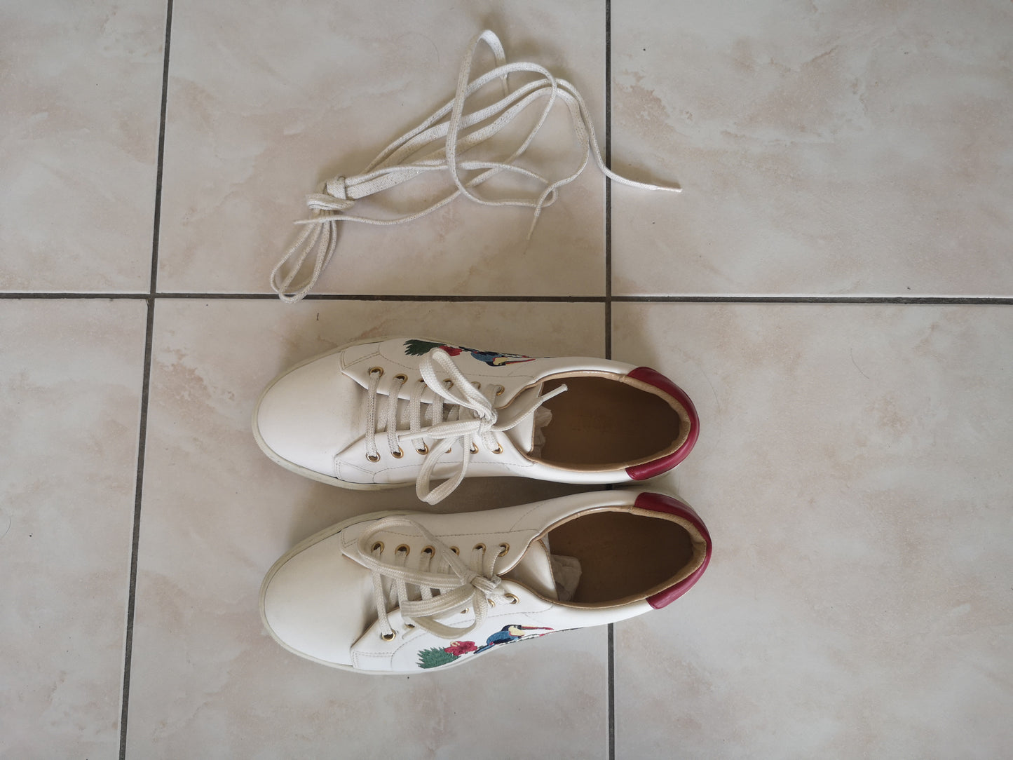 White sneakers