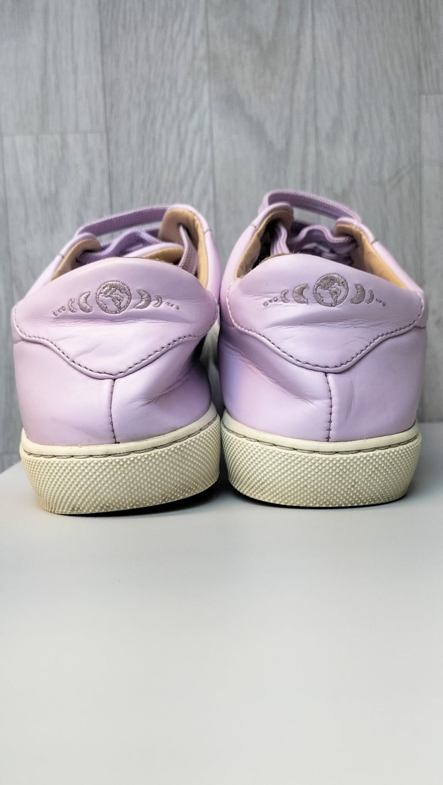 Purple sneakers