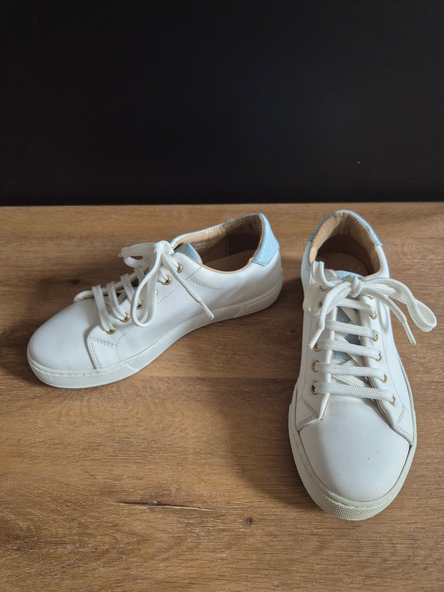 White sneakers