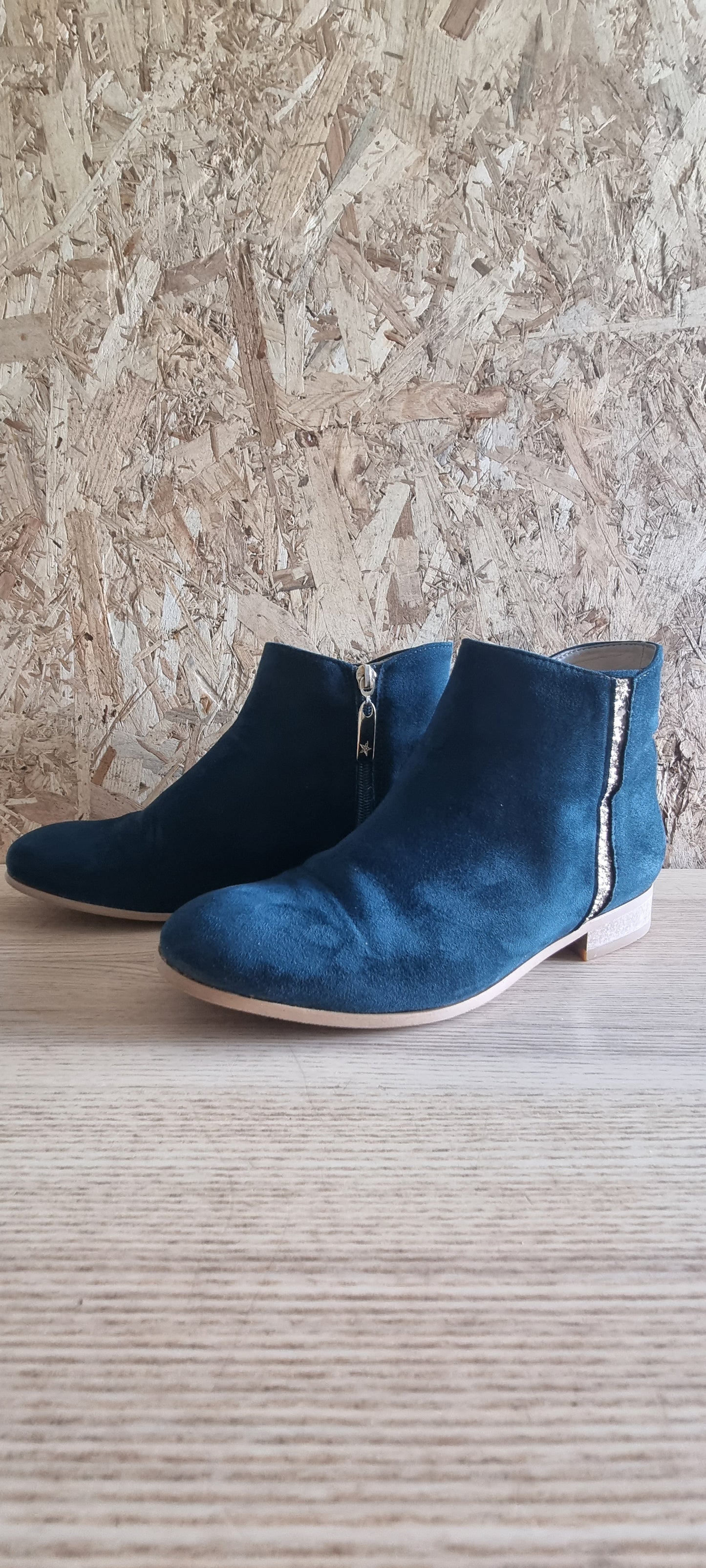 Bottines vert foncé