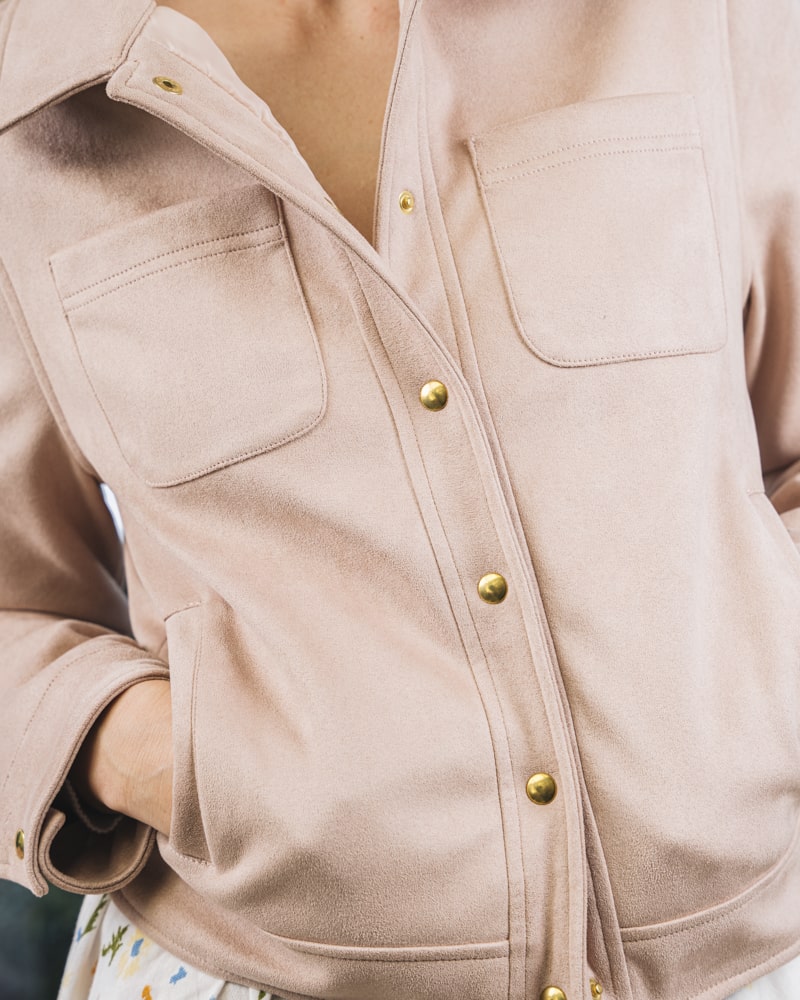 Veste rose vegan recyclée
