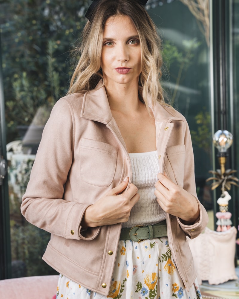Veste Camille rose vegan