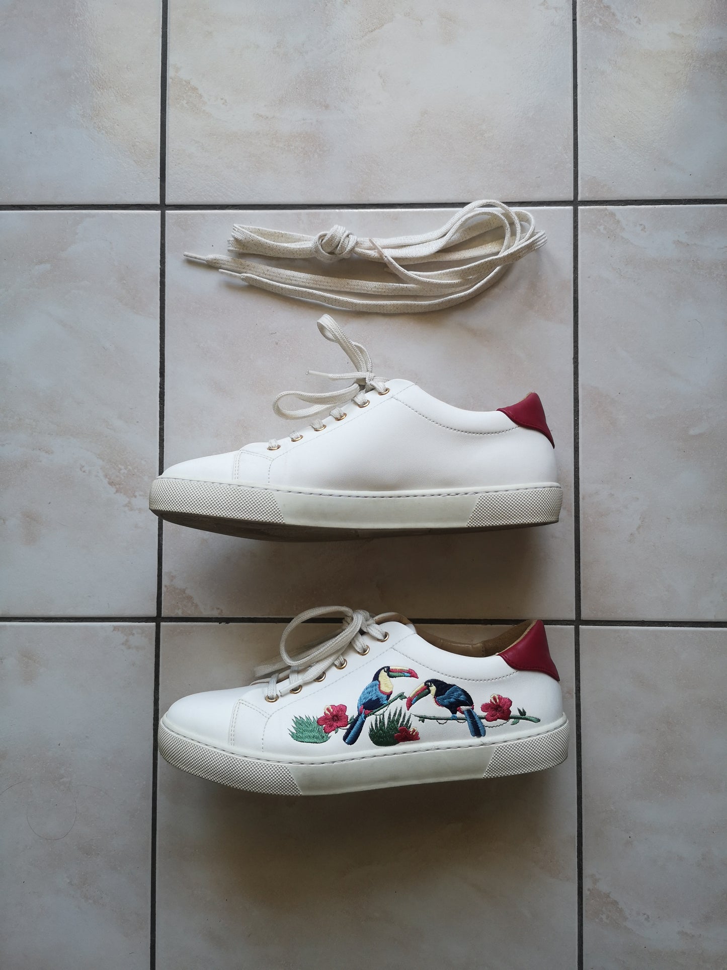 White sneakers