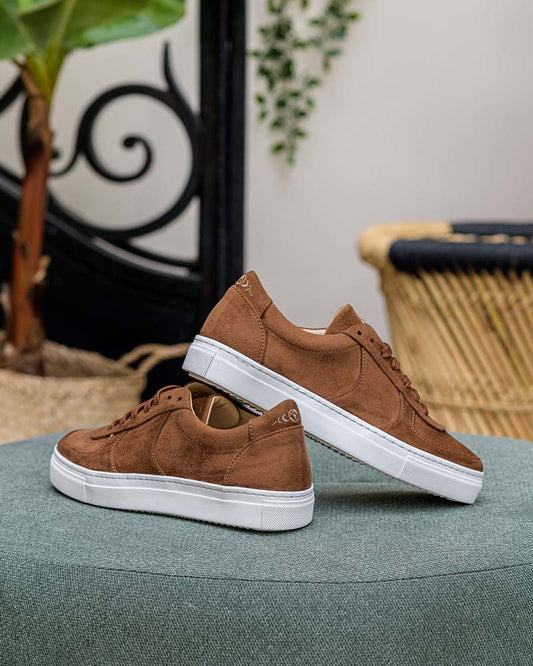 Baskets marrons vegan femme