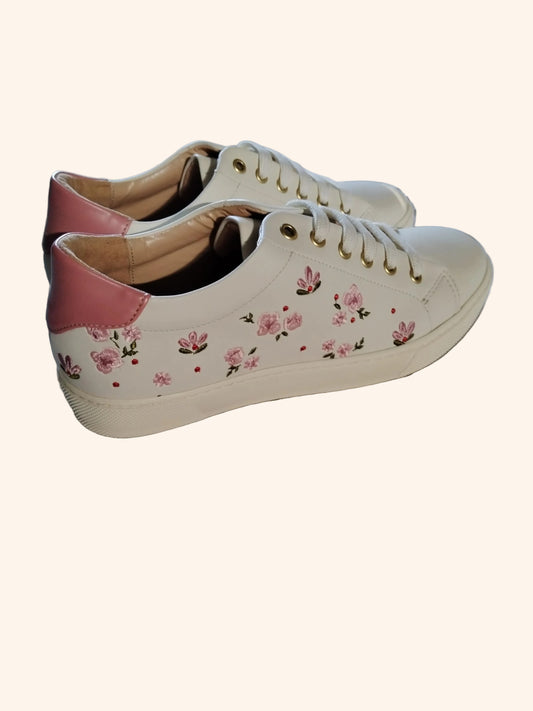 Virevolte fleurs roses