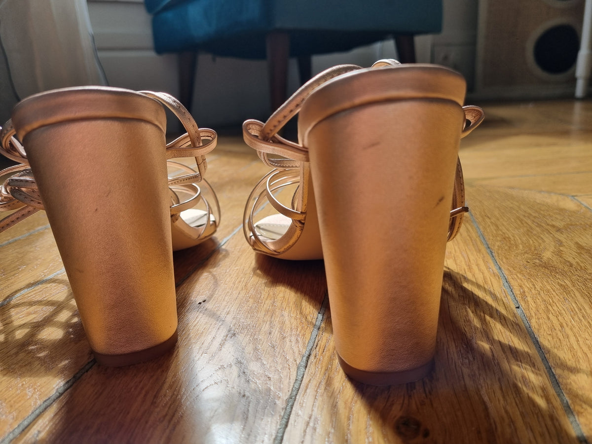 Sandales rose gold