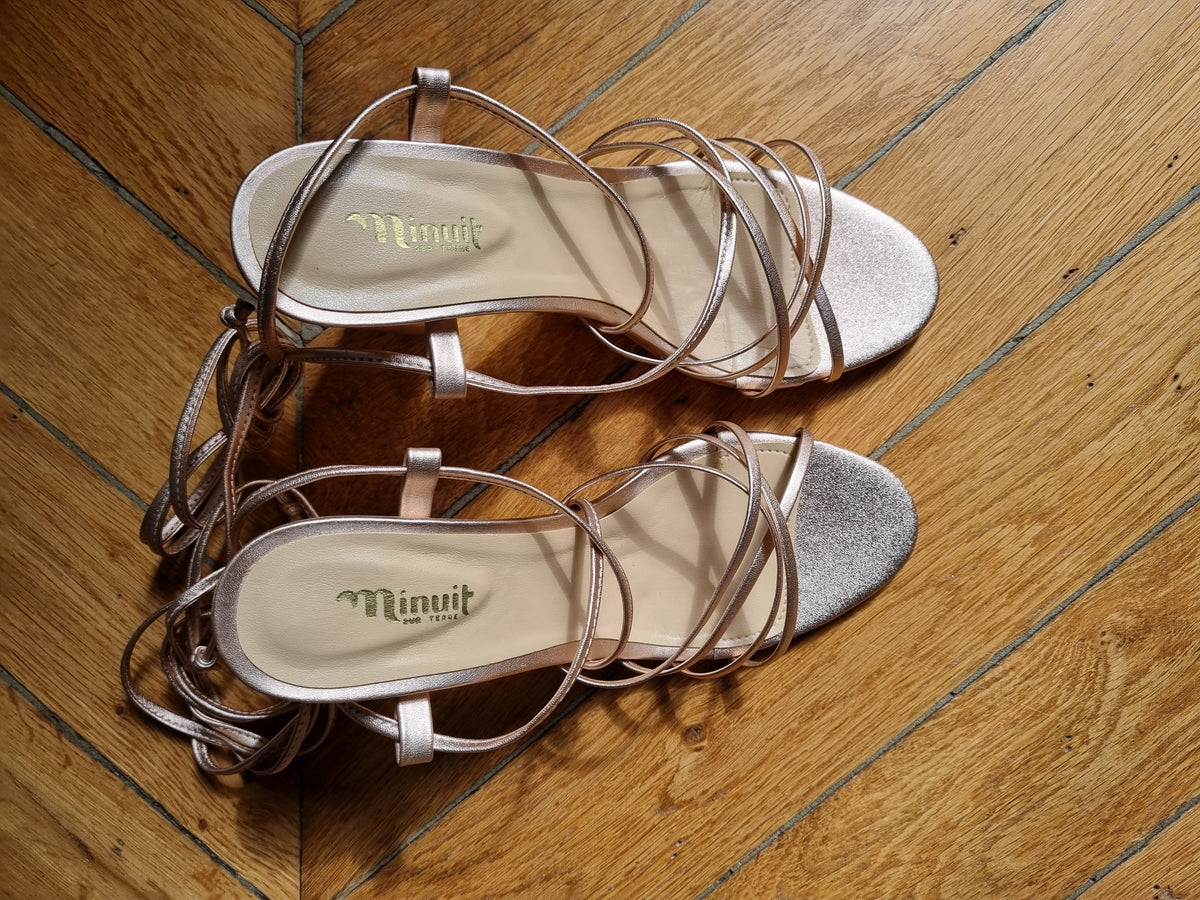 Sandales rose gold