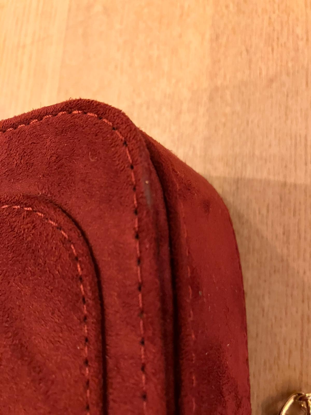 Wine velvet bag