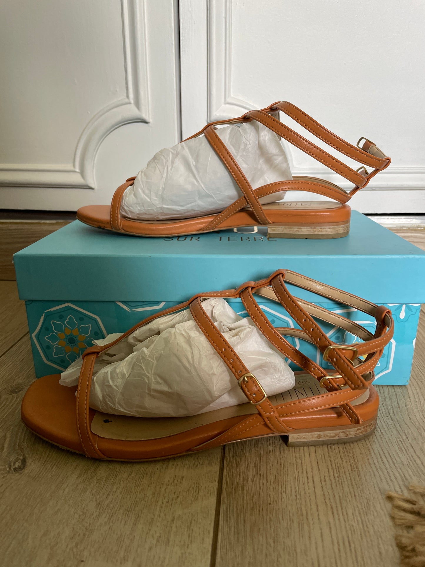 Camel sandals