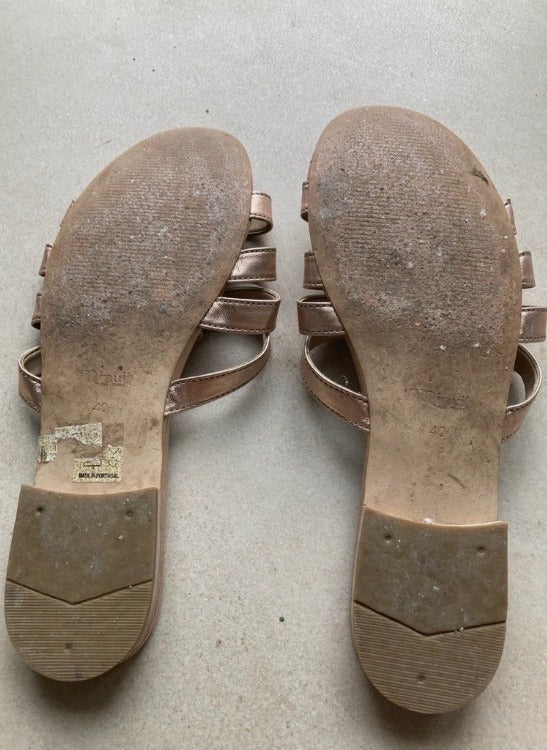 Mules rose gold