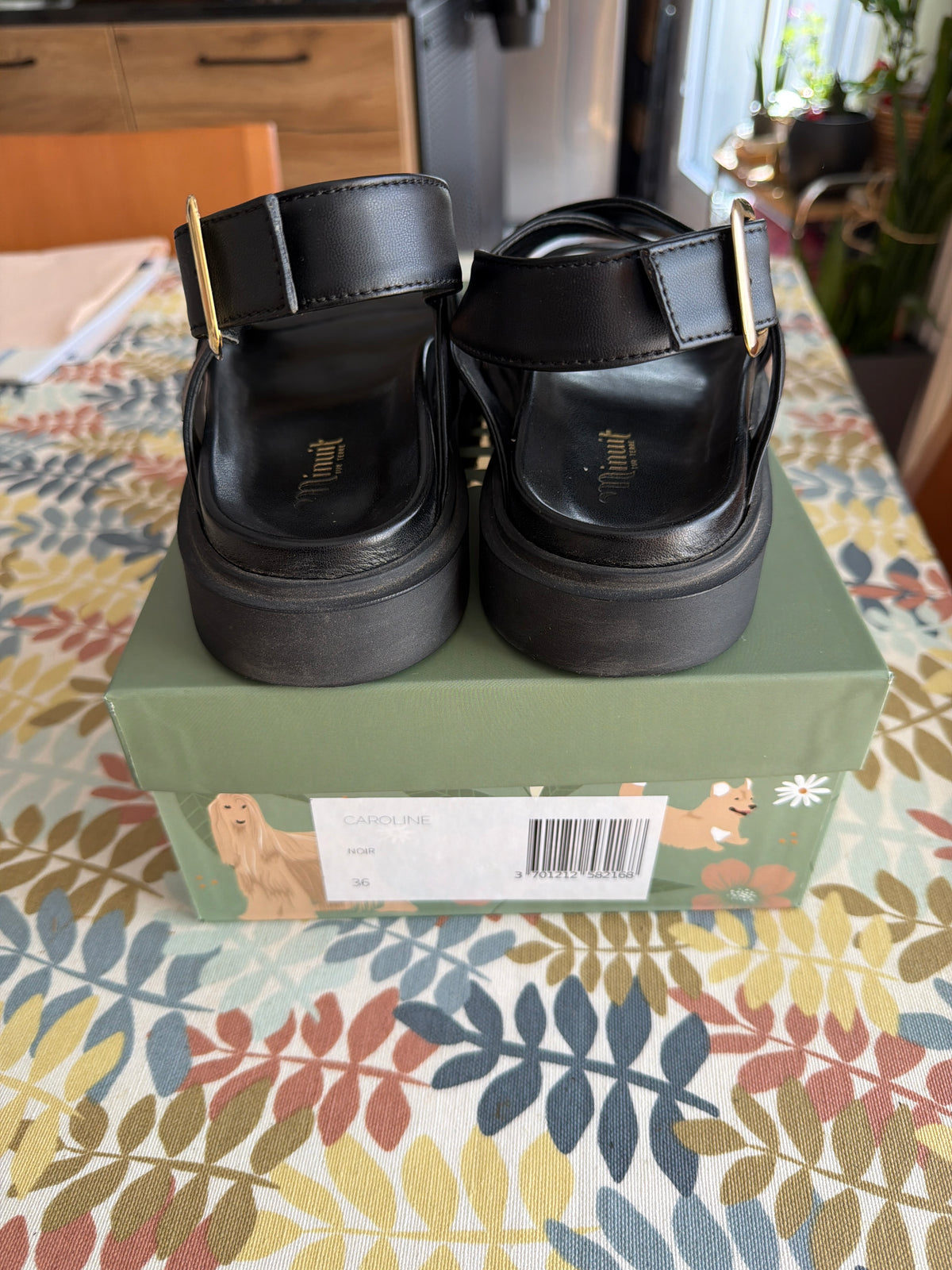 Sandales Caroline noir