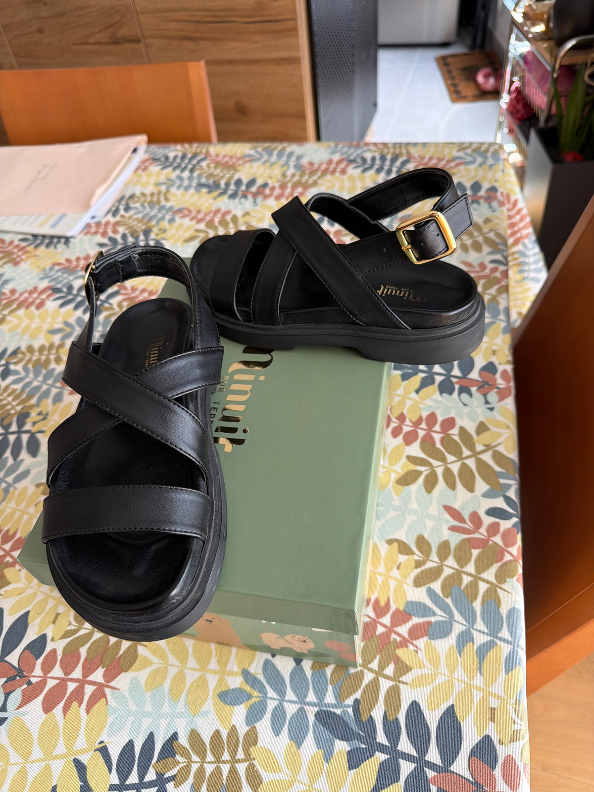 Sandales Caroline noir