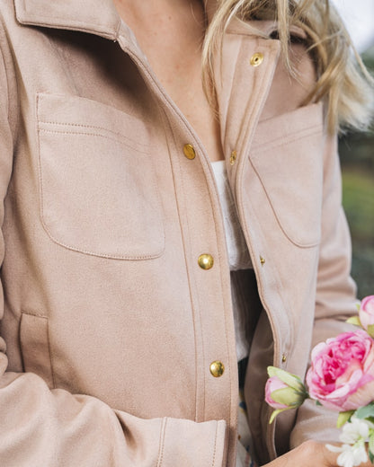 Veste rose pâle recyclée