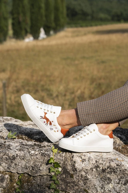 Baskets vegan recyclées écologiques Virevolte Renard Minuit sur Terre