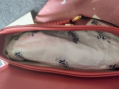 Mira Coral Croco Bag