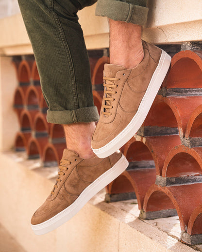 Baskets beige vegan recyclées homme femme Montalcino Minuit sur Terre