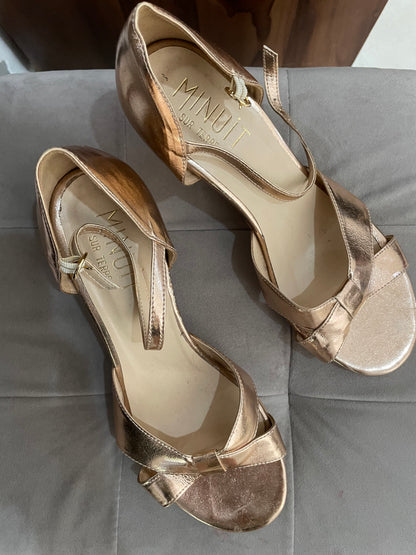 Sandales à Talon Or