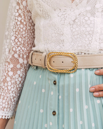 Ceinture beige vegan femme