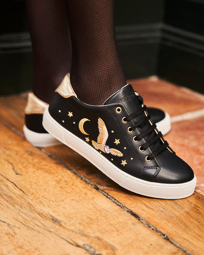Edwige Black Gold Swirl