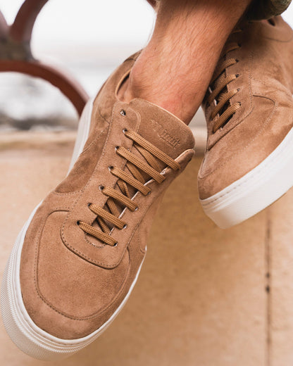 Baskets beige vegan recyclées homme femme Montalcino Minuit sur Terre