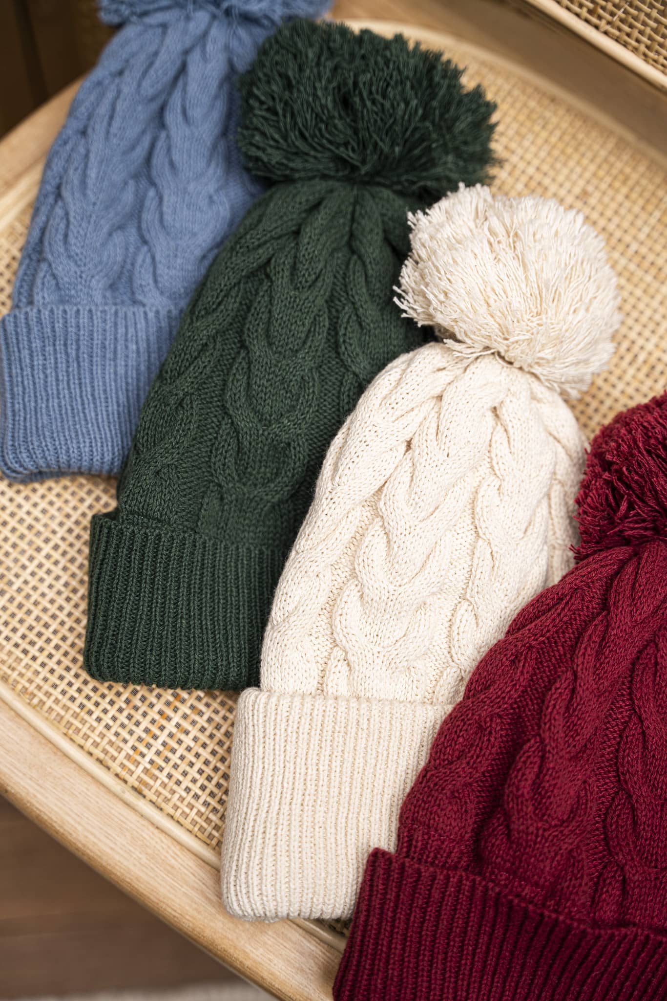Bonnet vegan en coton recyclé écru femme Flocon Minuit sur Terre