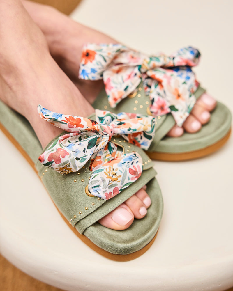 Multi-colored Floral Ribbons