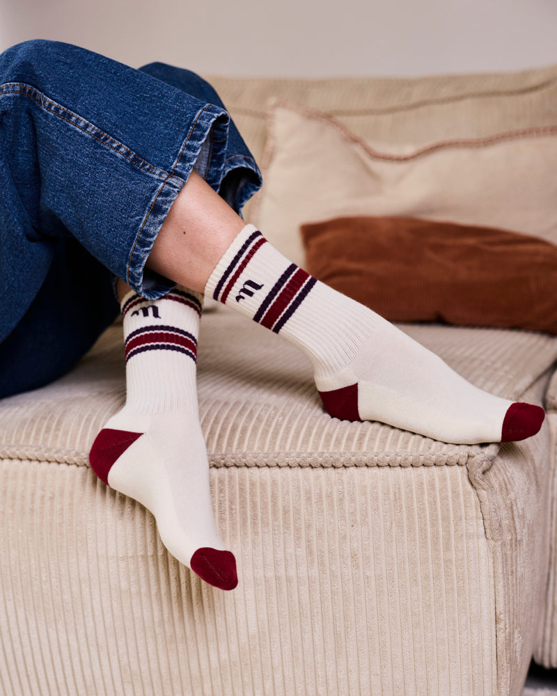 Midnight Bordeaux Socks