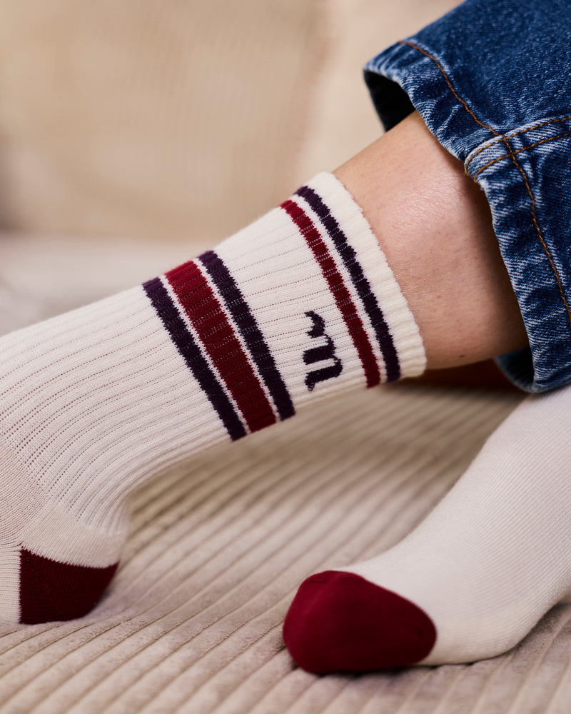 Midnight Bordeaux Socks