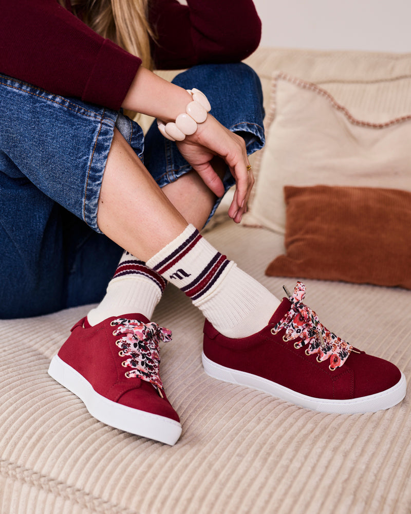 Midnight Bordeaux Socks