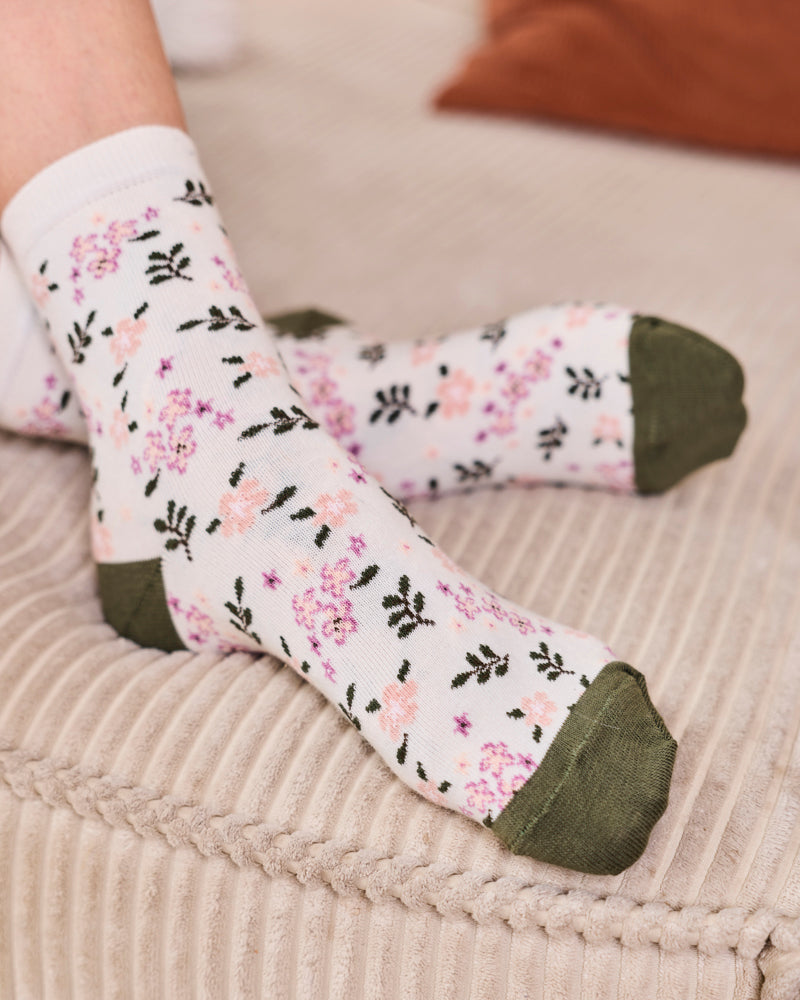 Flore Green Socks