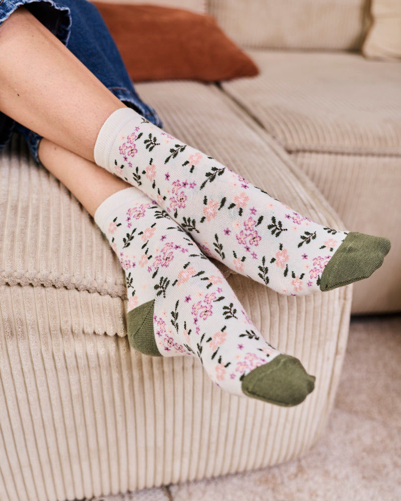 Flore Green Socks