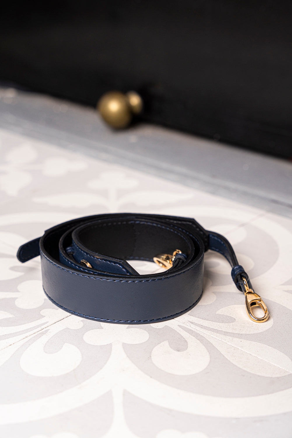 Anse classique bleu foncé pour sac à main femme écologique vegan Minuit sur Terre