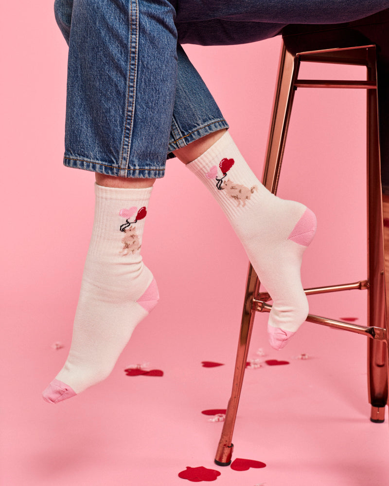 Cinnamon Heart Socks