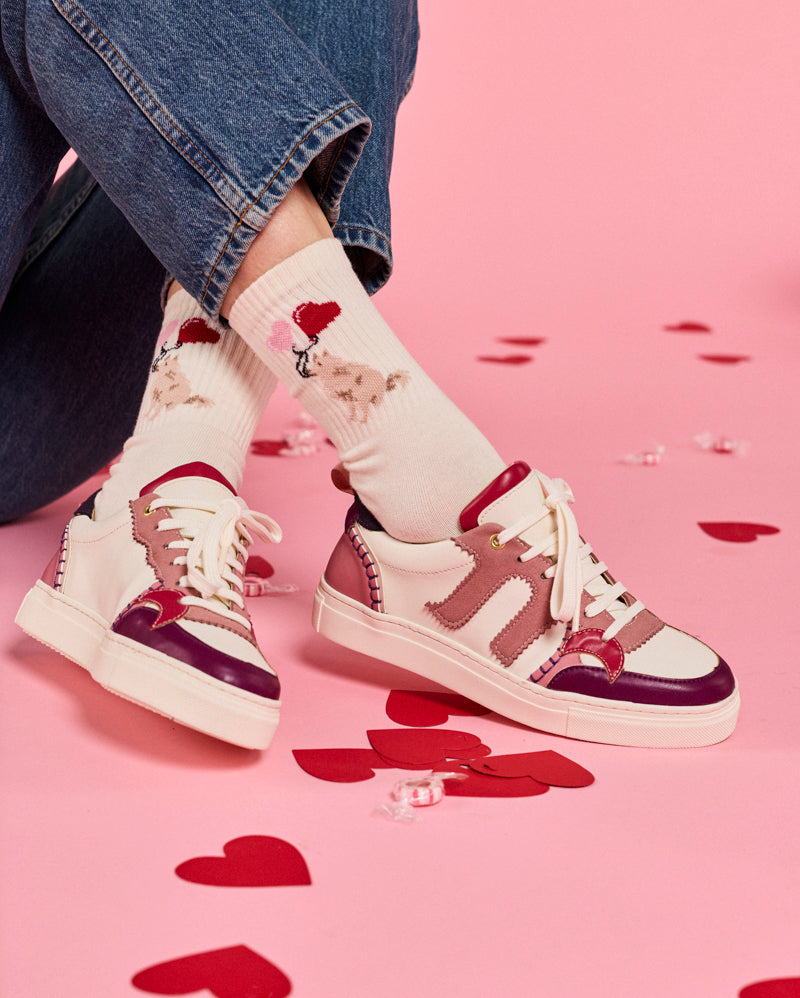 Cinnamon Heart Socks