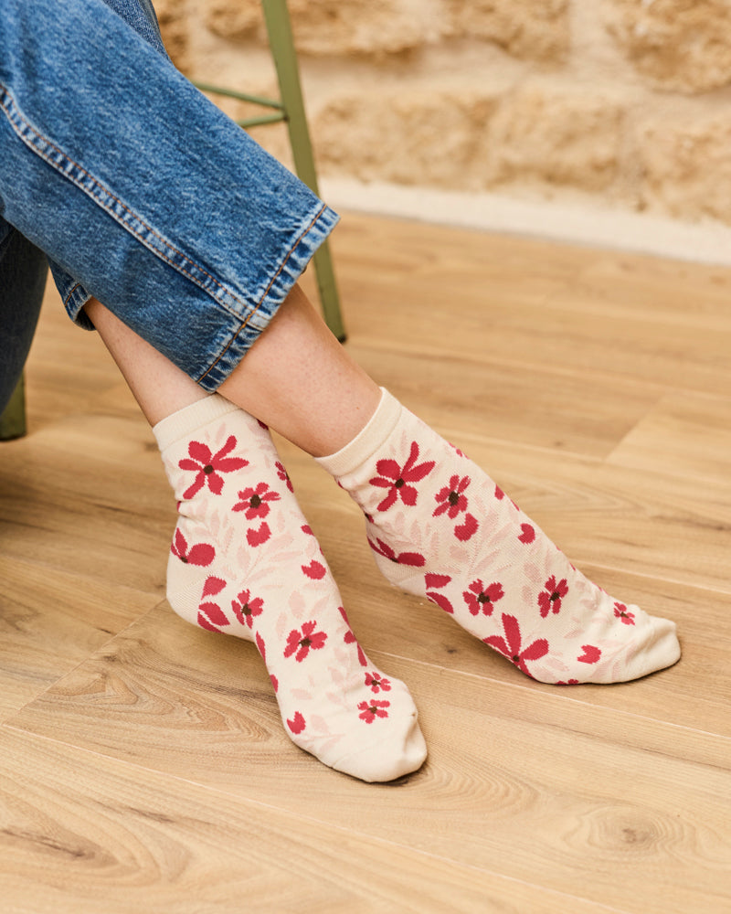 Flore Maxi Pink Socks