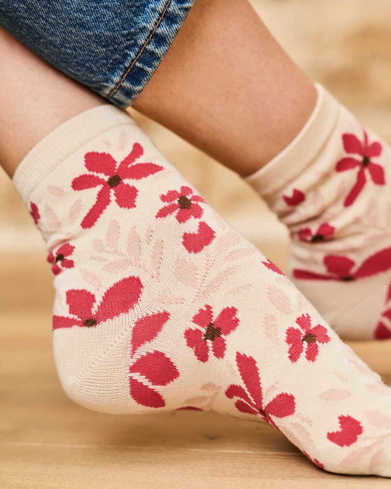Flore Maxi Pink Socks