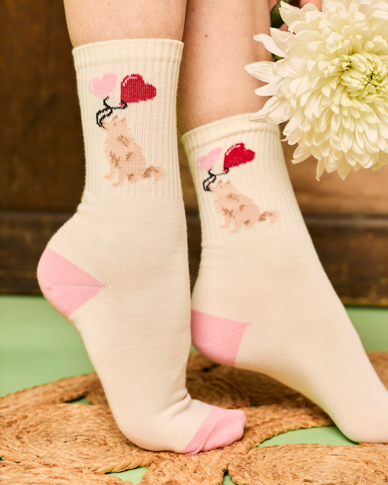 Cinnamon Heart Socks
