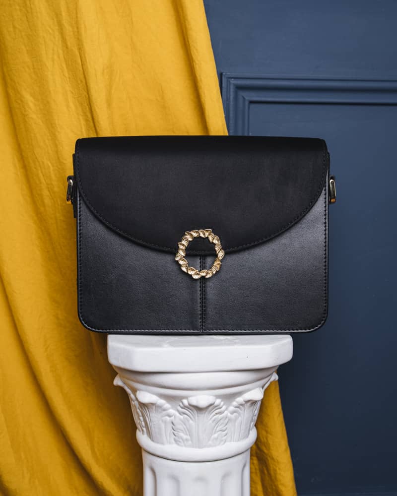 Sac à main vegan noir