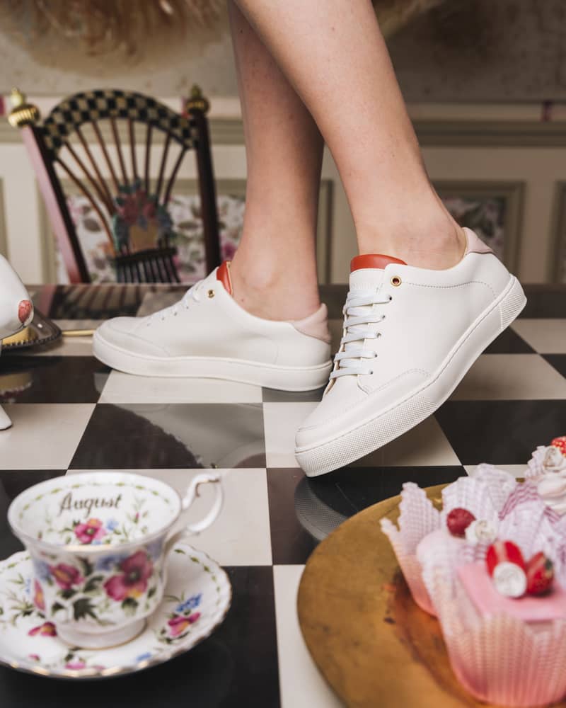 Baskets blanches vegan femme