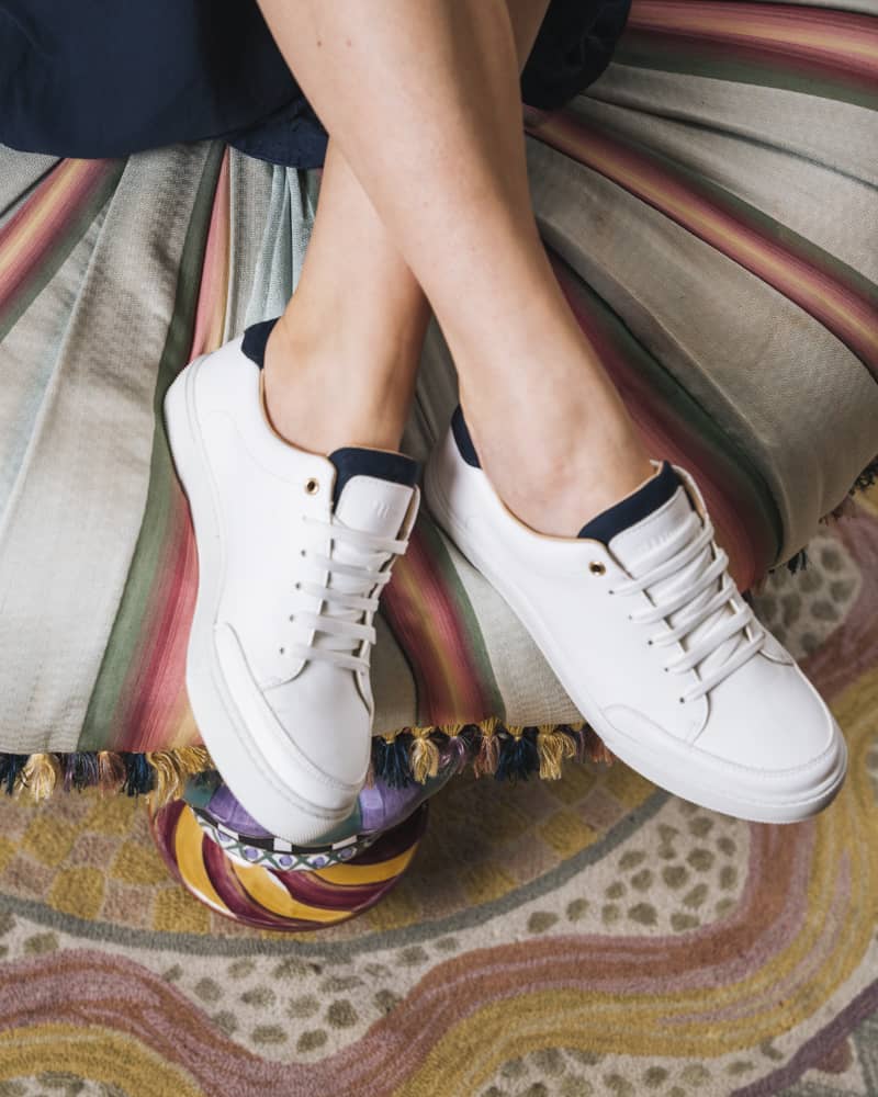 Baskets blanches vegan femme