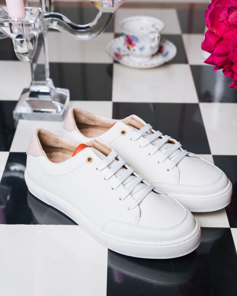 Baskets blanches vegan femme