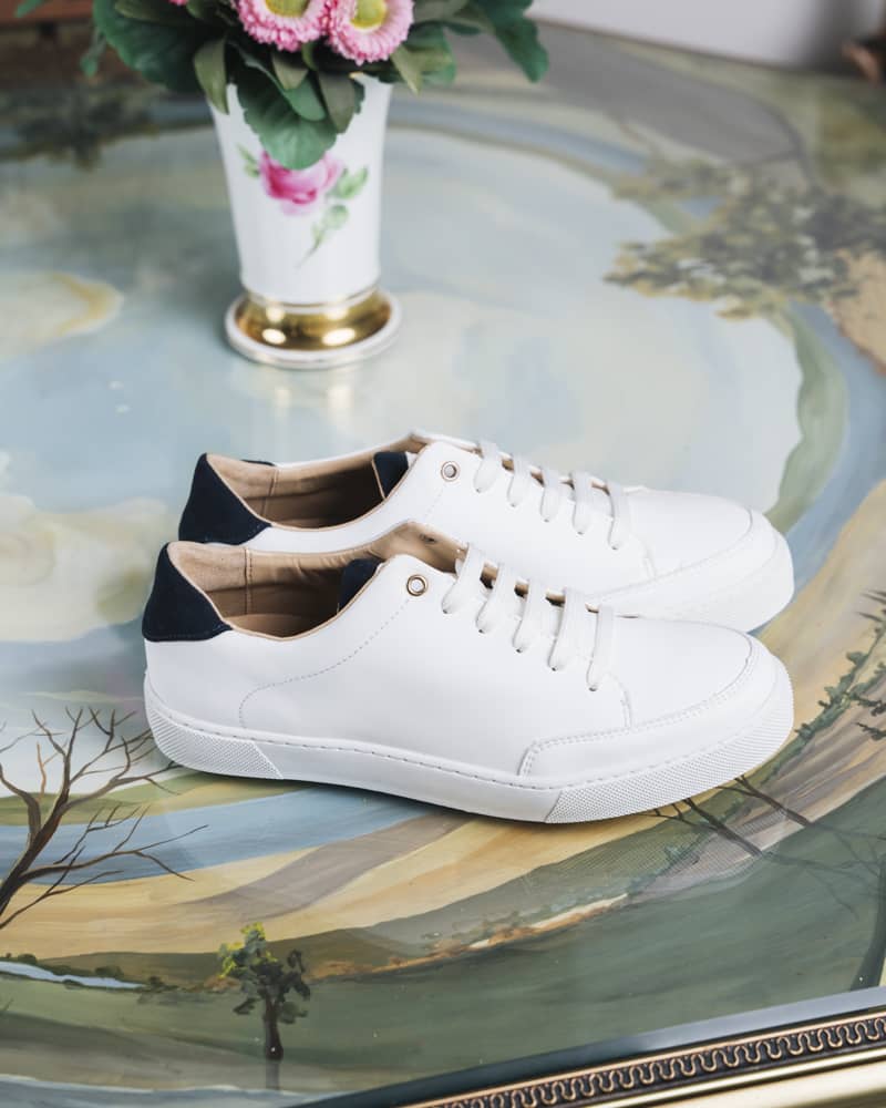 Baskets blanches vegan femme