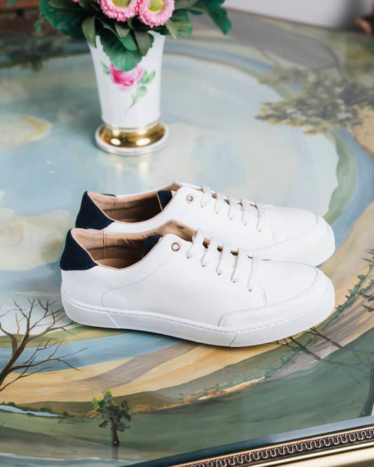 Baskets blanches vegan femme