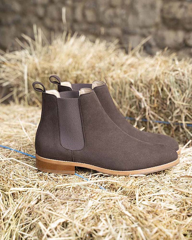 Bottines vegan homme marron