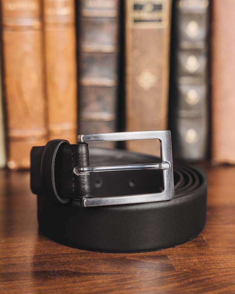 Ceinture vegan noir homme