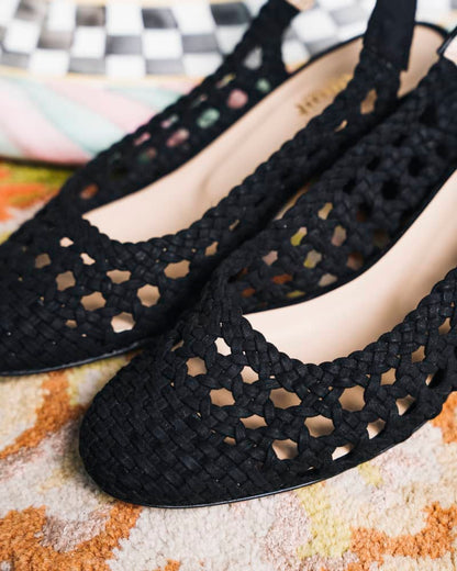 Sandales à talons noir vegan