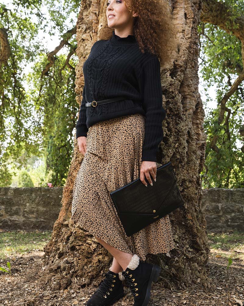 Ceinture Rhapsodie noire vegan