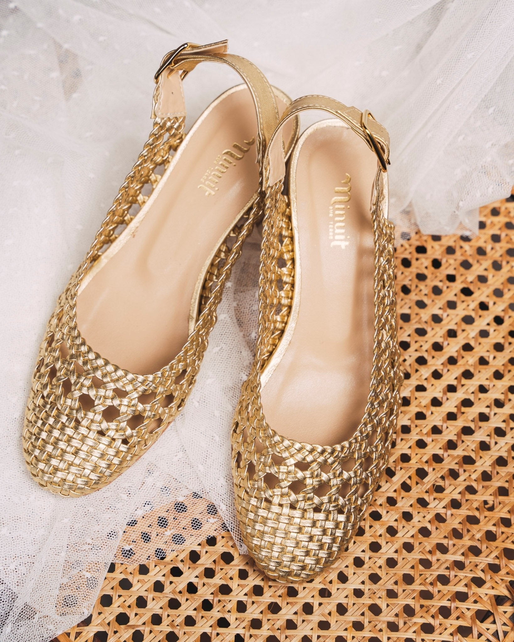 Sandales à talons or femme