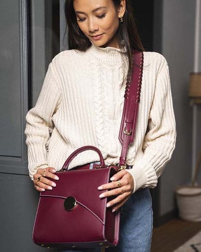 Sac écoresponsable femme bordeaux